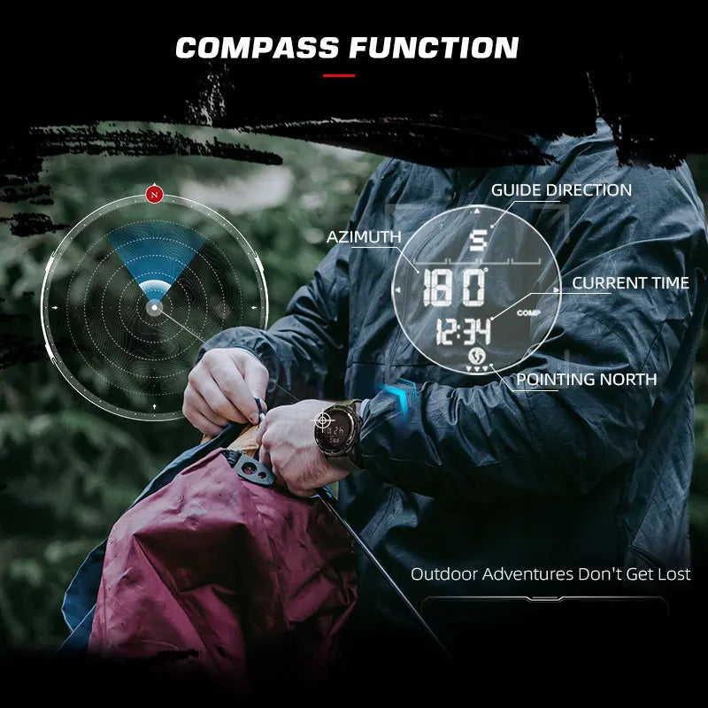 Outdoor Digital Watch - North Edge - ALPS