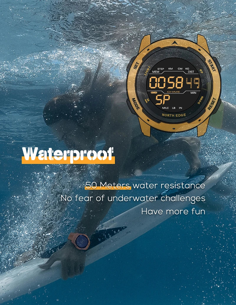 Digital Sports Watch - North Edge - Mars