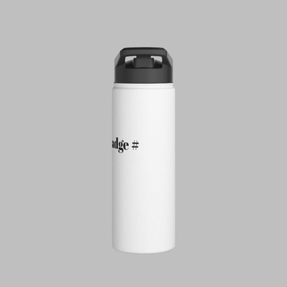 PBA 245 Fort Lee Blue Line - 24oz Stainless Steel Water Bottle