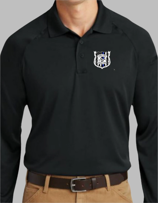 PBA 245 Blue Line Shield - Long Sleeve Polo