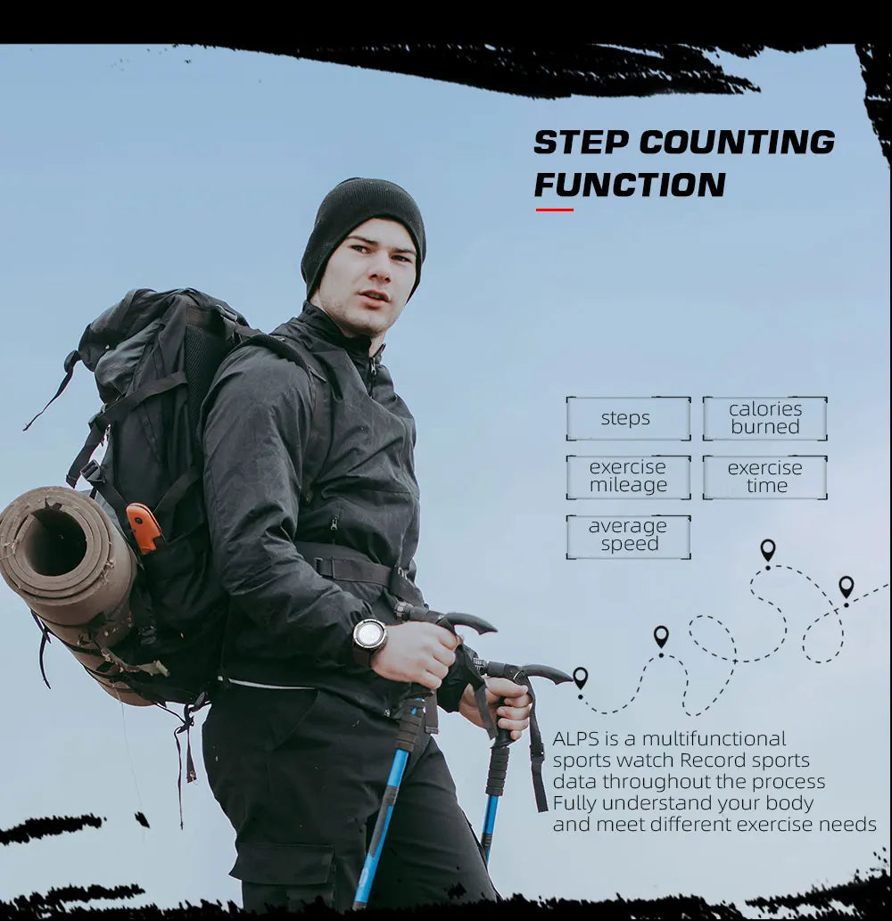 Outdoor Digital Watch - North Edge - ALPS