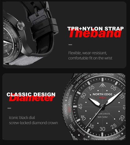 Solar Powered Watch - North Edge - MACH