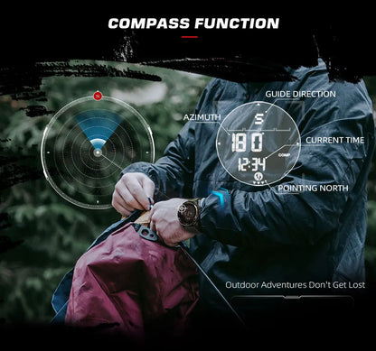 Outdoor Digital Watch - North Edge - ALPS
