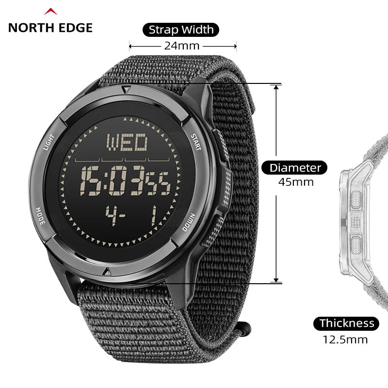 Outdoor Digital Watch - North Edge - ALPS