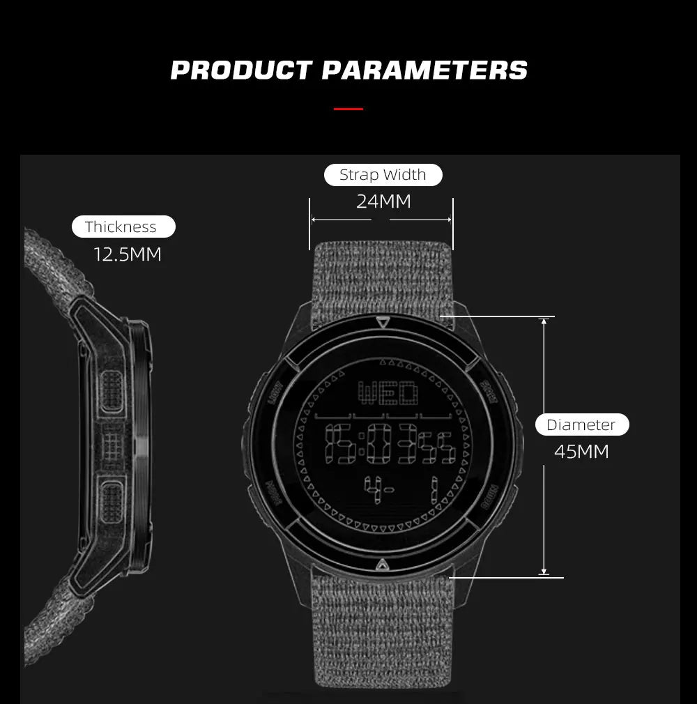 Outdoor Digital Watch - North Edge - ALPS