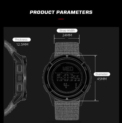 Outdoor Digital Watch - North Edge - ALPS