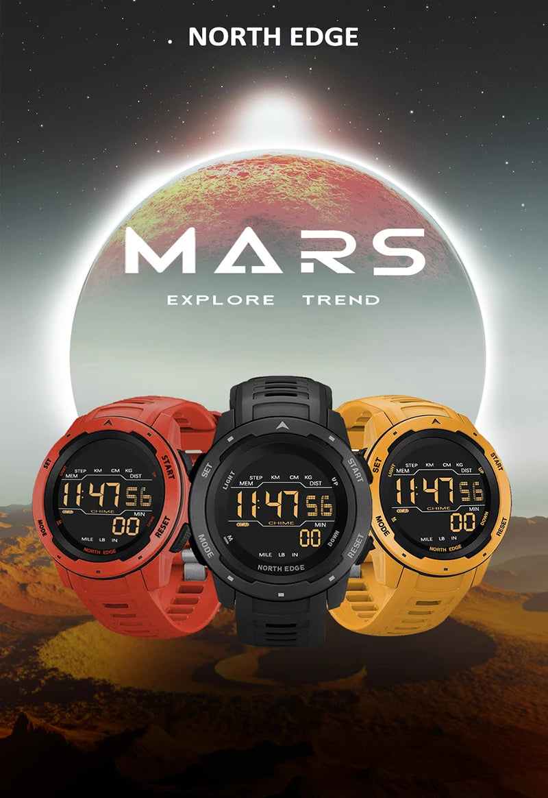 Digital Sports Watch - North Edge - Mars