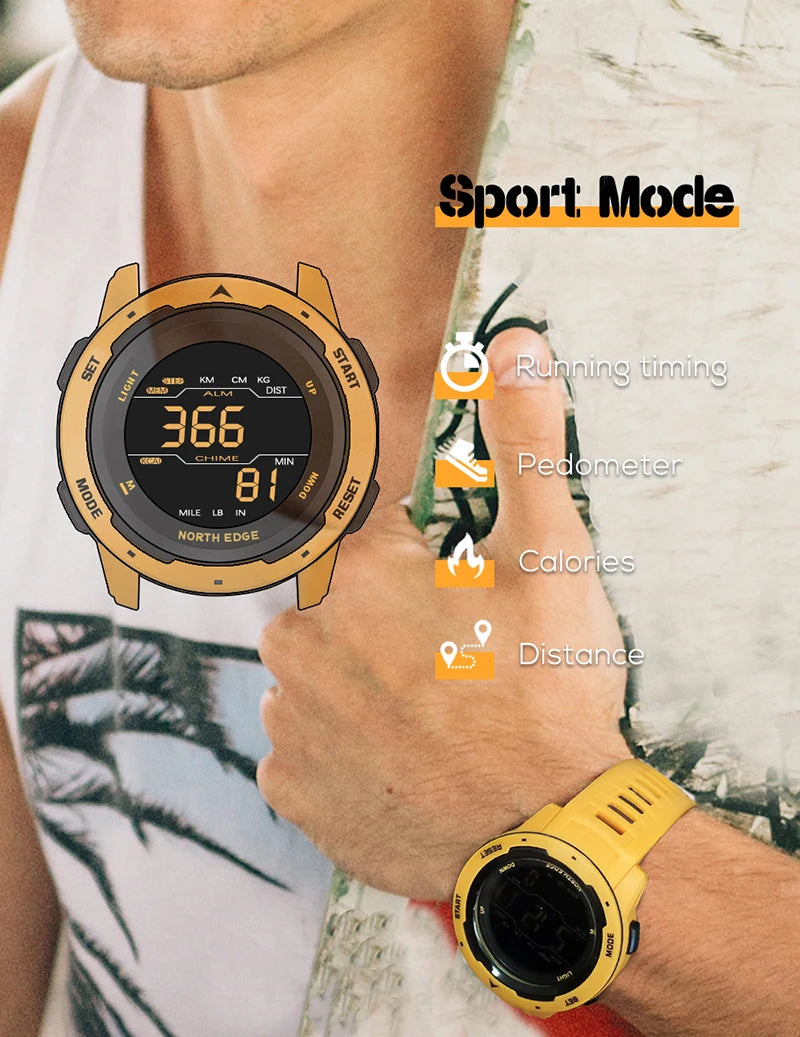Digital Sports Watch - North Edge - Mars