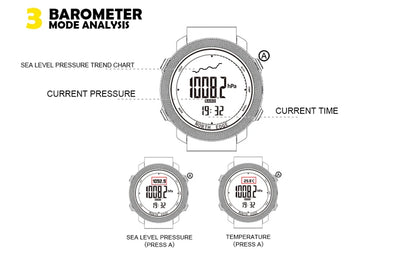 Outdoor Digital Watch - North Edge - Apache 3