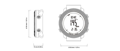Outdoor Digital Watch - North Edge - Apache 3