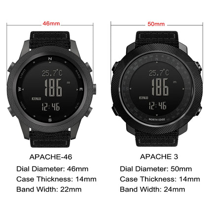 Outdoor Digital Watch - North Edge - APACHE 46