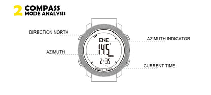 Outdoor Digital Watch - North Edge - Apache 3