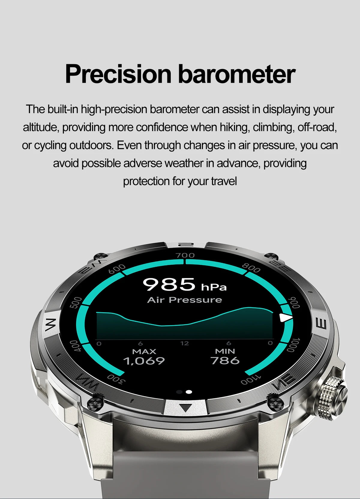 AMOLED Smart Watch - North Edge - GPS Smartwatch