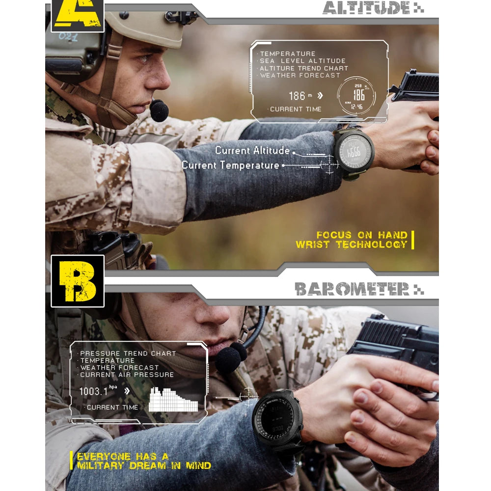 Outdoor Digital Watch - North Edge - Apache 3