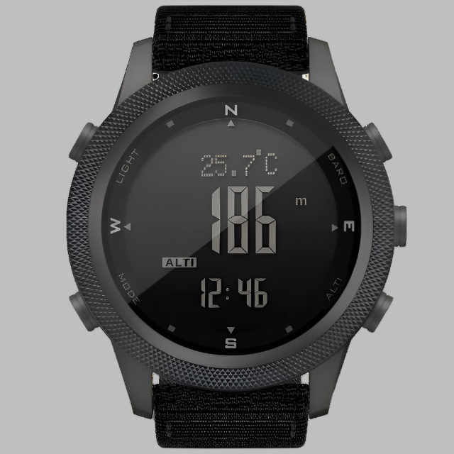 Outdoor Digital Watch with tactical features.
